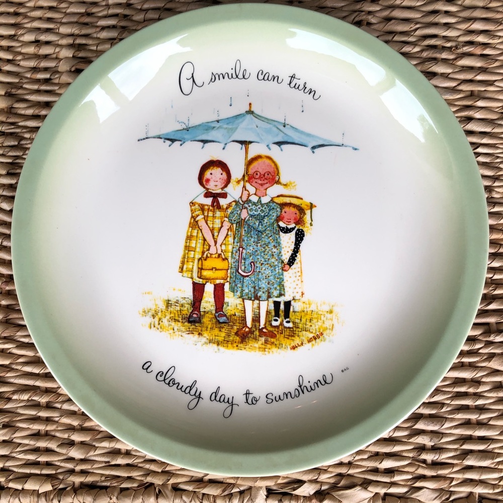 Vintage Holly Hobbie plate ☔️